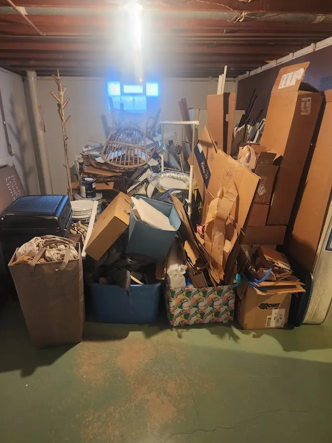 Roll-off dumpster container at job site for Concrete Dumpster Rental in Richfield